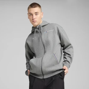 Obrázek produktu PUMA BMW M Motorsport Essentials+ Hooded Fleece Jacket Men, Clothing, Medium Gray Heather