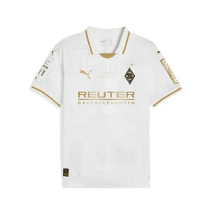Obrázek produktu PUMA Borussia Mönchengladbach 125th Anniversary Jersey Youth, Clothing, White/Matte Gold,