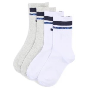 Obrázek produktu PUMA Boys' Crew Socks (2-Pack), Shop, White/Blue,