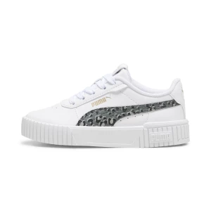 Obrázek produktu PUMA Carina 2.0 Animal Update Kids' Sneakers, Shoes, White/Mineral Gray/Gold