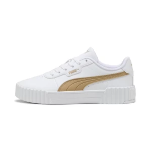 Obrázek produktu PUMA Carina 3.0 Aqua Metallics Sneakers Women, Shoes, White/Light Sand/Gold modrá