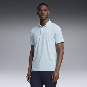 Obrázek produktu PUMA CLOUDSPUN Mono Check Golf Polo Men, Clothing, White Glow/Light Blue,