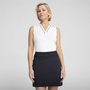 Obrázek produktu PUMA CLOUDSPUN Piped Sleeveless Golf Polo Women, Clothing, White Glow,