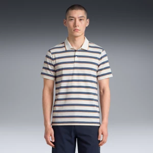 Obrázek produktu PUMA CLOUDSPUN Stripe Golf Polo Men, Clothing, Warm White/Dark Indigo,