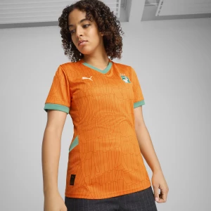 Obrázek produktu PUMA Côte d'Ivoire 2025 Home Jersey Women, Clothing, Rickie Orange/Jade Frost,