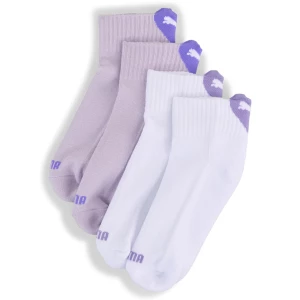 Obrázek produktu PUMA Cushioned Heart Logo Quarter Socks Youth (2-pack), Shop, Purple/White,