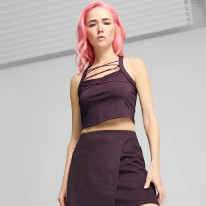 Obrázek produktu PUMA DARE TO Crop Top Women, Clothing, Midnight Plum,