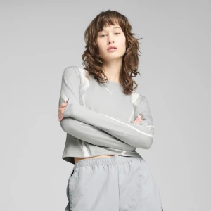 Obrázek produktu PUMA DARE TO Graphic Long Sleeve Tee Women, Clothing, Flat Light Gray