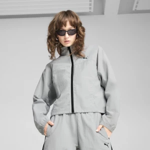 Obrázek produktu PUMA DARE TO Oversized Zip-Off Woven Jacket Women, Clothing, Flat Light Gray,