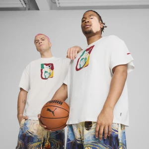 Obrázek produktu PUMA Dylan Exhibit Basketball Tee Men, Clothing, White