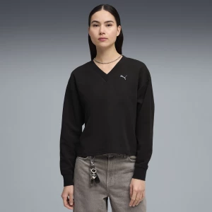 Obrázek produktu PUMA Essentials Elevated V-neck Sweatshirt Women, Clothing, Black,