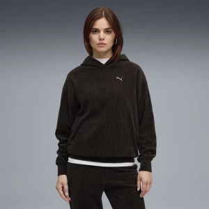 Obrázek produktu PUMA Essentials Elevated Velour Rib Hoodie Women, Clothing, Black