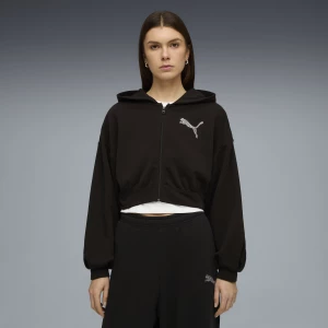 Obrázek produktu PUMA Essentials Graphics Bedazzled Full-Zip Hoodie Women, Clothing, Black