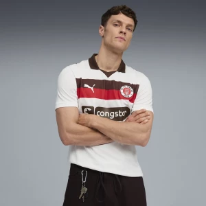 Obrázek produktu PUMA FC St. Pauli 25/26 Away Jersey Men, Clothing, White/Espresso Brown