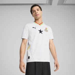 Obrázek produktu PUMA Ghana 2025 Home Jersey Men, Clothing, White/Pelé Yellow,