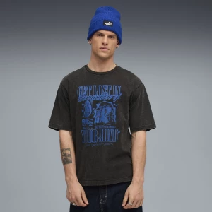 Obrázek produktu PUMA Graphic Paradise Mindset Washed Boxy Tee Men, Clothing, Black