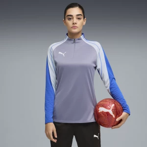 Obrázek produktu PUMA IndividualBLAZE 1/4 Zip Football Top Women, Clothing, Gray Sky/White/Royal Sapphire,