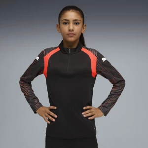 Obrázek produktu PUMA individualFINAL Quarter-Zip Football Top Youth, Kids, Black/Mint Jelly/Glowing Red,