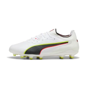 Obrázek produktu PUMA KING 20 ULTIMATE FG/AG Football Boots Women, Shoes, White/Glowing Red/Yellow Alert,