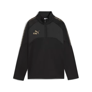 Obrázek produktu PUMA KING Football Training Winter Quarter-Zip Top Youth, Clothing, Black/Gold,