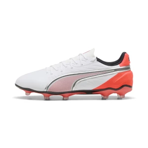 Obrázek produktu PUMA KING MATCH FG/AG Football Boots Unisex, Shoes, White/Silver/Glowing Red