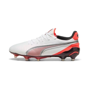 Obrázek produktu PUMA KING ULTIMATE FG/AG Football Boots Women, Shoes, White/Silver/Glowing Red