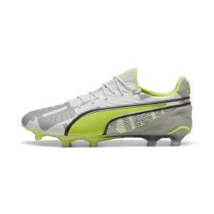 Obrázek produktu PUMA KING ULTIMATE FOREVER FG/AG Football Boots Unisex, Shoes, Feather Gray/Electric Lime/White