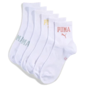Obrázek produktu PUMA Logo Short Crew Socks Unisex (3-pack), Clothing, White Combo,