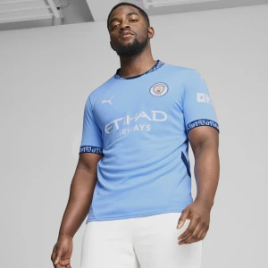 Obrázek produktu PUMA Manchester City 24/25 Home Jersey, Clothing, Light Blue/Marine Blue