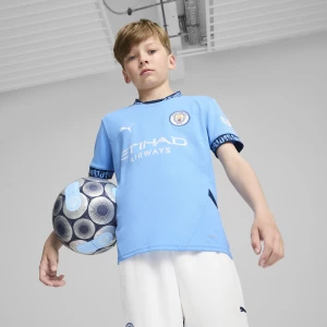 Obrázek produktu PUMA Manchester City 24/25 Home Jersey Youth, Clothing, Light Blue/Marine Blue
