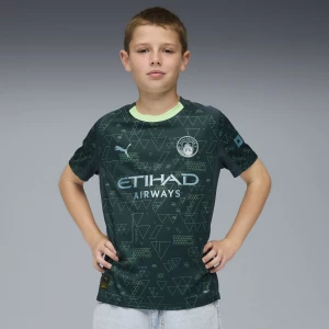 Obrázek produktu PUMA Manchester City 25/26 Fourth Jersey Youth, Clothing, Green Terrain,