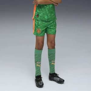 Obrázek produktu PUMA Manchester City 25/26 Goalkeeper Shorts Youth, Clothing, Archive Green/Heat Fire,