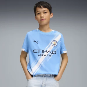 Obrázek produktu PUMA Manchester City 25/26 Home Jersey Youth, Clothing, Light Blue/White