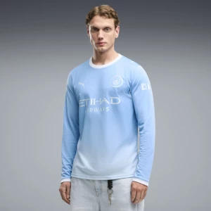Obrázek produktu PUMA Manchester City 26/27 Home Long Sleeve Jersey Men, Clothing, Light Blue/Icy Blue