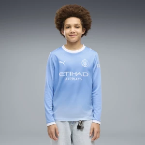 Obrázek produktu PUMA Manchester City 26/27 Home Long Sleeve Jersey Youth, Clothing, Light Blue/Icy Blue