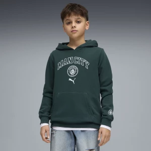 Obrázek produktu PUMA Manchester City FtblCulture Hoodie Youth, Clothing, Green Terrain/Sea Glass,