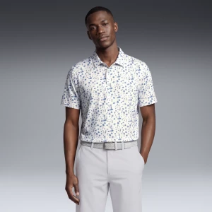 Obrázek produktu PUMA MATTR Lighthouse Golf Polo Men, Clothing, Warm White/Deep Navy/Candy Apple,