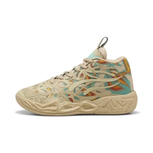Obrázek produktu PUMA MB.04 Flare Basketball Shoes Youth, Shoes, Light Sand/Aquatic/Orange Glo,
