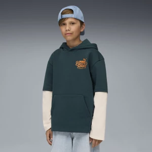 Obrázek produktu PUMA MID90s Layered Hoodie Youth, Kids, Green Terrain,