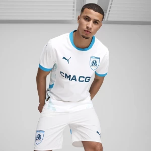 Obrázek produktu PUMA Olympique de Marseille 24/25 Authentic Home Jersey, Clothing, White/Azure