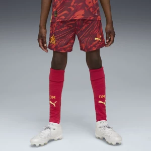 Obrázek produktu PUMA Olympique de Marseille 25/26 Goalkeeper Shorts Youth, Clothing, Dark Crimson/Sunny Yellow/Dark Poppy