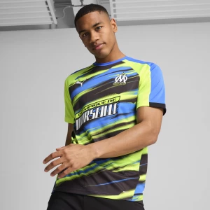 Obrázek produktu PUMA Olympique de Marseille Faster Jersey Men, Clothing, Bluemazing/Yellow Alert,