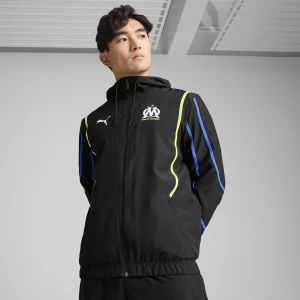 Obrázek produktu PUMA Olympique de Marseille FASTER Woven Jacket Men, Clothing, Black/Yellow Alert,