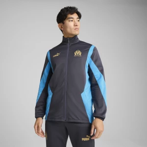 Obrázek produktu PUMA Olympique de Marseille ftblNRGY+ Full Zip Jacket Men, Clothing, Galactic Gray/Gold