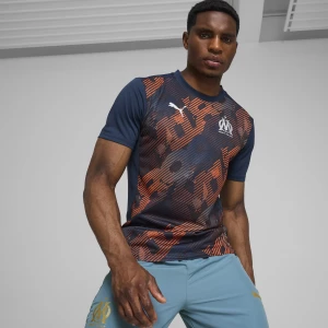 Obrázek produktu PUMA Olympique de Marseille Pre-match Short Sleeve Jersey Men, Clothing, Club Navy/Cayenne Pepper