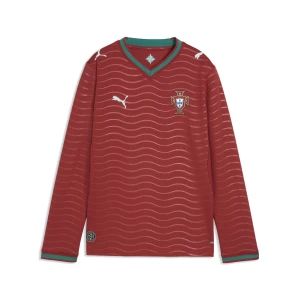 Obrázek produktu PUMA Portugal 2026 Long Sleeve Home Jersey Youth, Shop, Club Red/Green Lagoon