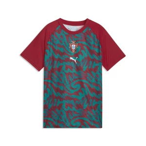 Obrázek produktu PUMA Portugal Warmup Jersey Youth, Football, Club Red/Green Lagoon