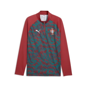 Obrázek produktu PUMA Portugal Warmup Quarter-Zip Top Men, Football, Club Red/Green Lagoon,