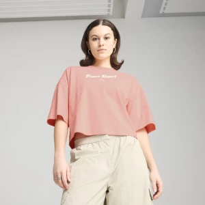 Obrázek produktu PUMA PREMIUM Essentials Oversized Graphic Tee Women, Clothing, Pink Fruit,
