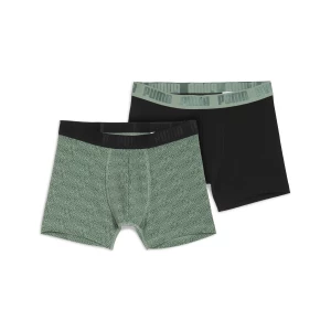 Obrázek produktu PUMA Printed Boxers (2-pack) Men, Clothing, Olive Green/Black,
